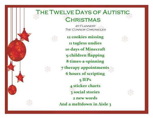 The Twelve Days of Autistic Christmas